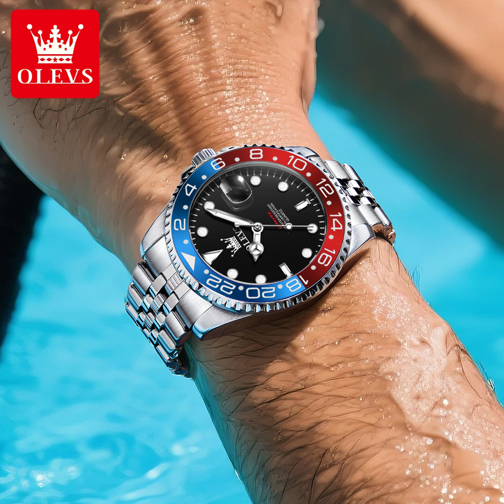 Jam Tangan Pria OLEVS 5657 Ori - Luxury Watch Men ulasan dan harga