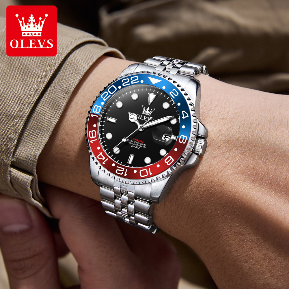Jam Tangan Pria OLEVS 5657 Ori - Luxury Watch Men ulasan dan harga