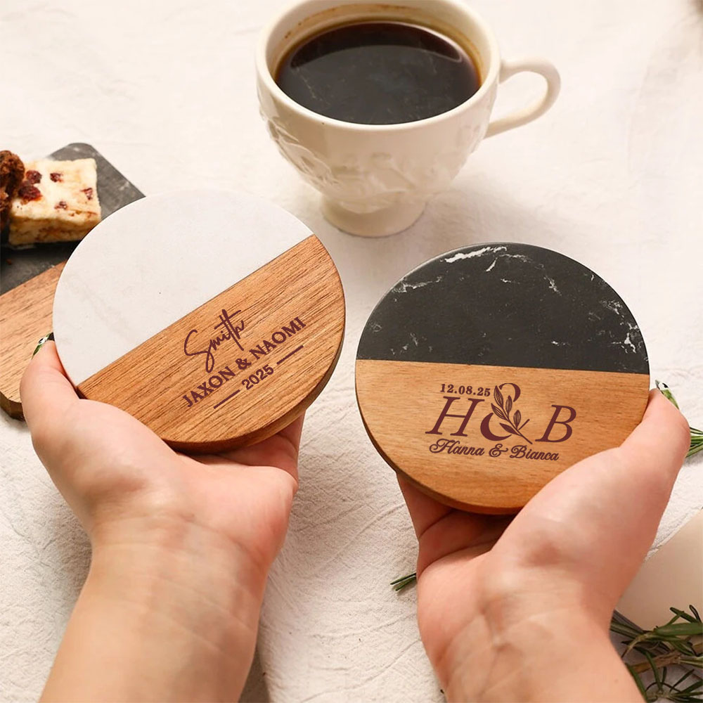 Set Coaster Marmer Personal, H - Marble Coaster Set ulasan dan harga