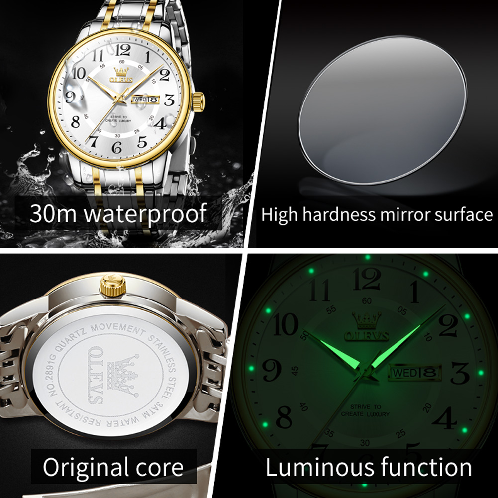 OLEVS Jam Tangan Pria Modis Ka - Luxury Watch Men ulasan dan harga