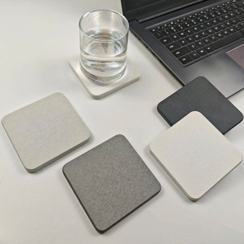 Alas Cangkir Diatomite Cepat K - Marble Coaster Set ulasan dan harga
