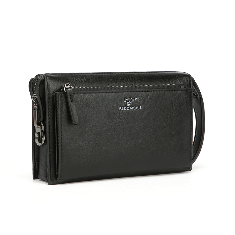 Tas Genggam Anti Maling dengan - Leather Wallet Men ulasan dan harga