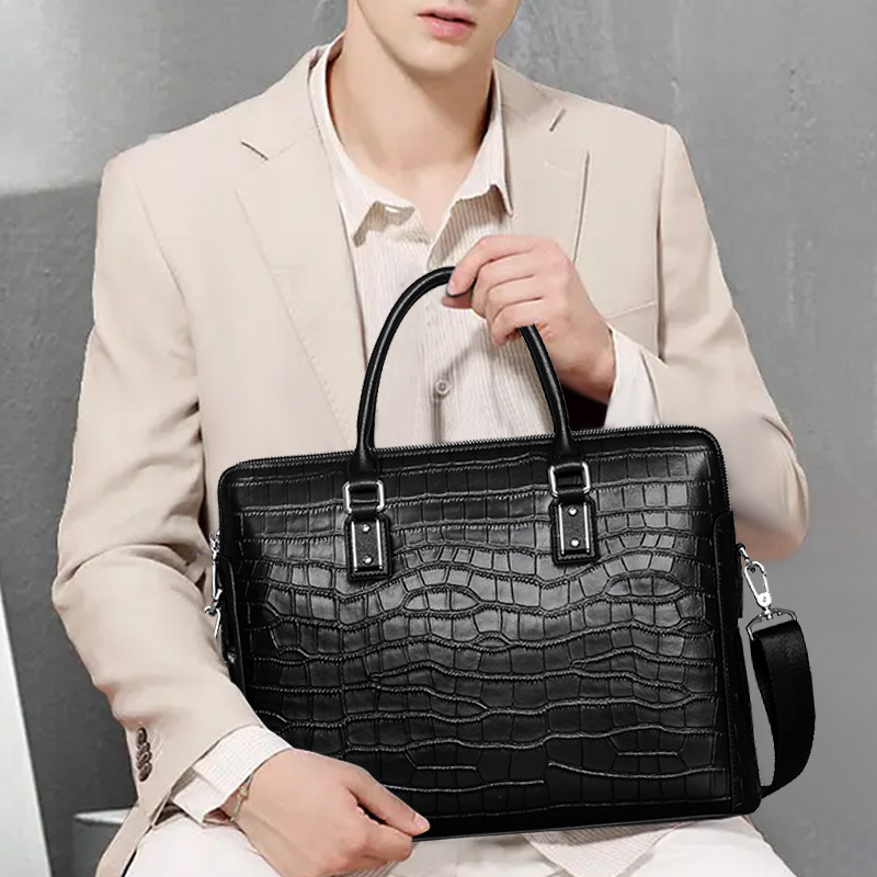 Tas Kerja Pria Baru, Terbuat d - Leather Briefcase ulasan dan harga