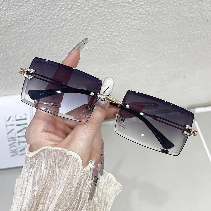 Kacamata hitam tanpa bingkai y - Sunglasses Uv400 ulasan dan harga
