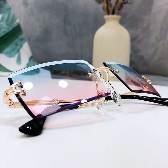 Kacamata hitam tanpa bingkai y - Sunglasses Uv400 ulasan dan harga