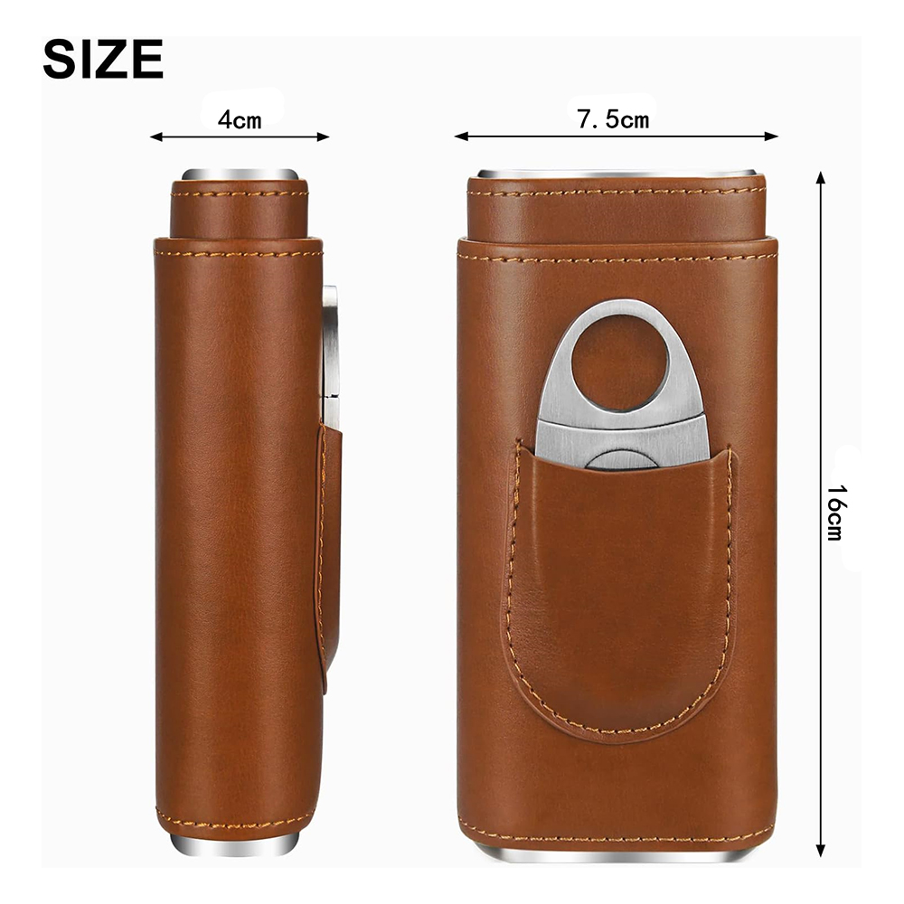 Kit Humidor Cerutu Portabel, K - Premium Cigar Case ulasan dan harga
