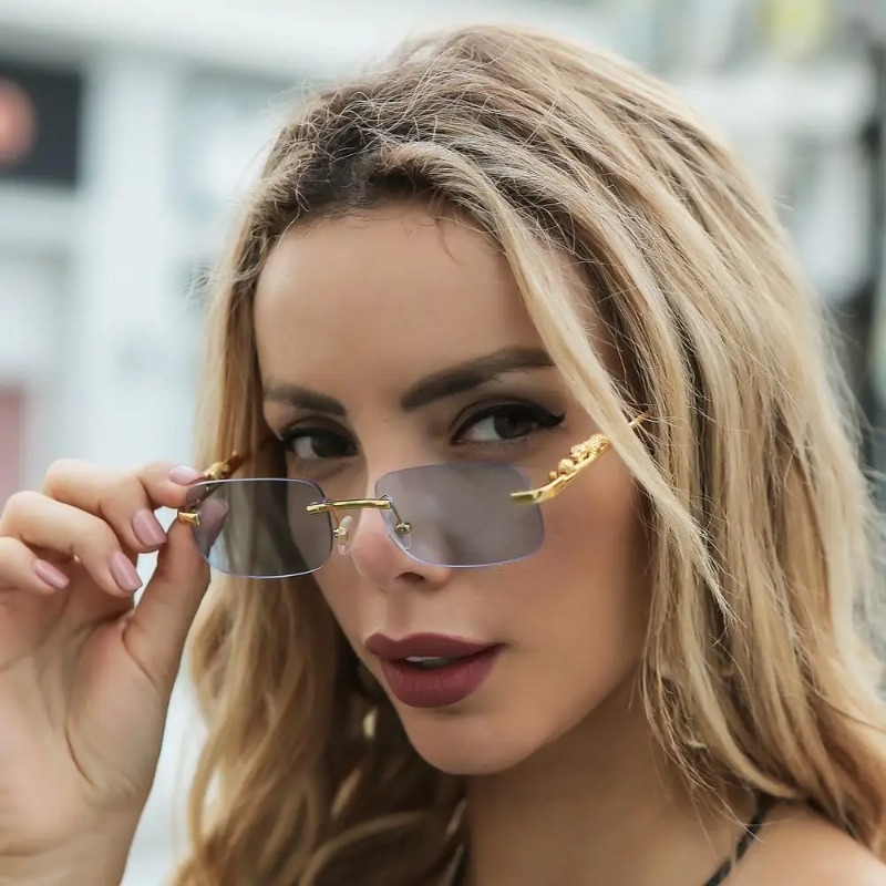 Kacamata Hitam Tanpa Bingkai P - Designer Sunglasses ulasan dan harga