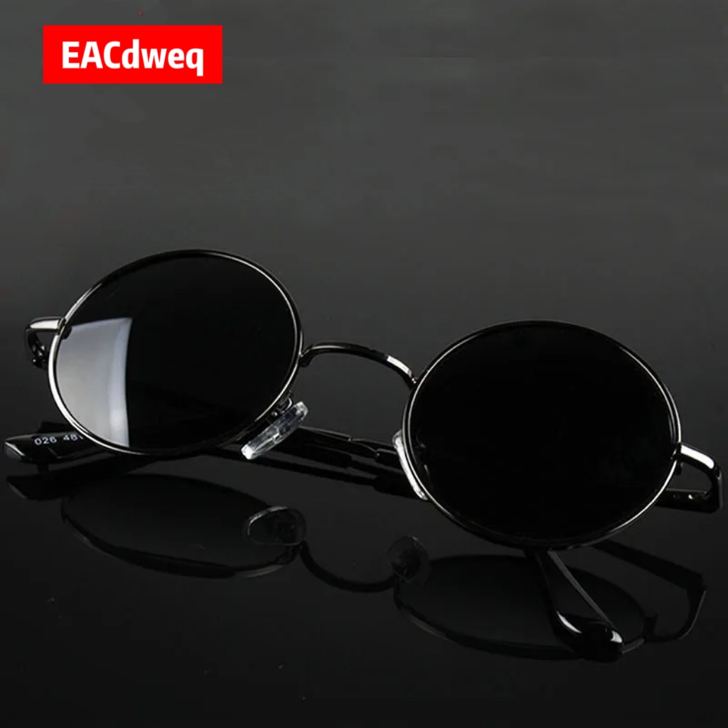 Kacamata Hitam Bulat Retro Vin - Designer Sunglasses ulasan dan harga